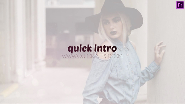 Quick Intro Premiere Pro