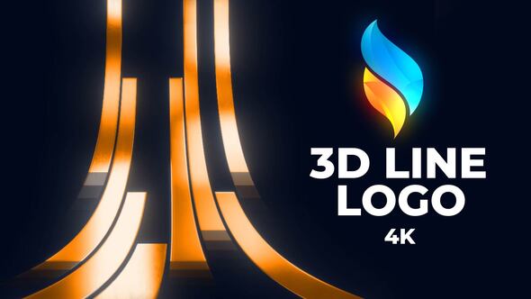 3d line logo