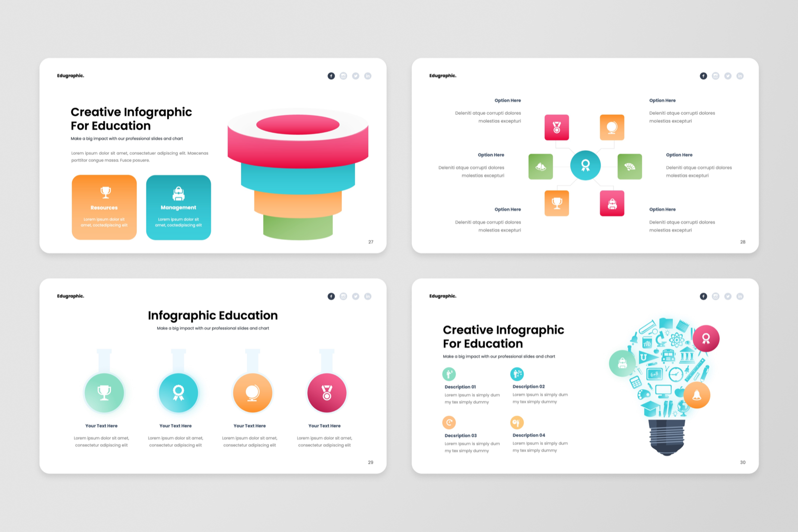 Edugraphic - Education Infographic Powerpoint Template, Presentation ...