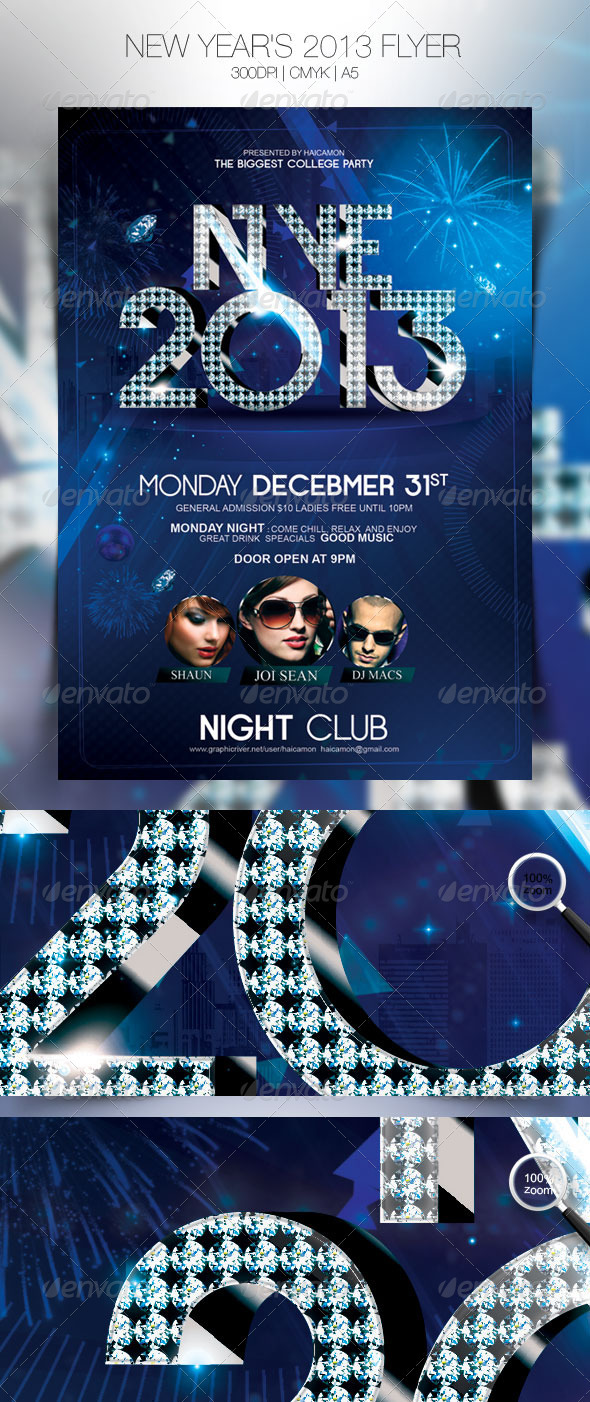 New Year's 2013 Flyer - Events Flyers