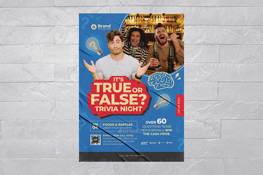 Trivia Night Flyer Template, Print Templates | GraphicRiver