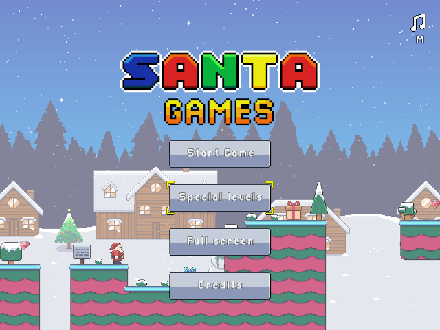 Santa Games - HTML5 Platform 2D Game (NO C3P) by trezegames | CodeCanyon