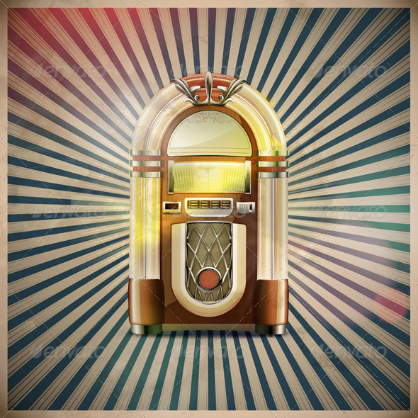 Classic Juke Box - Man-made Objects Objects