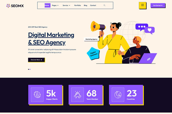 SeoMx - Seo & Digital Marketing Elementor Template Kit by htwebvn ...