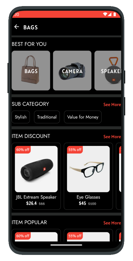 Ecommerce App Template in React Native | Multi Language | Light Mode ...