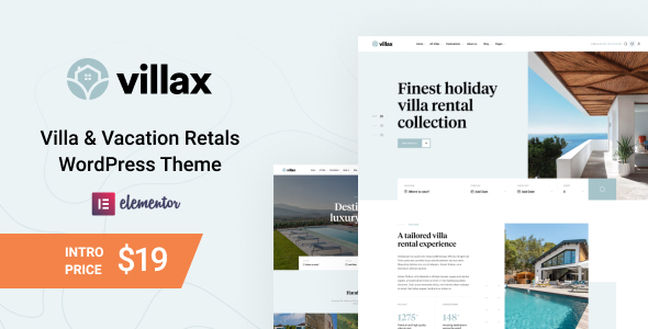 Villax - Villa Rentals WordPress Theme