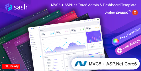 Sash – DotNet Core Admin Template