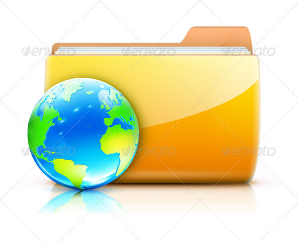 Global Sharing Concept - Technology Conceptual