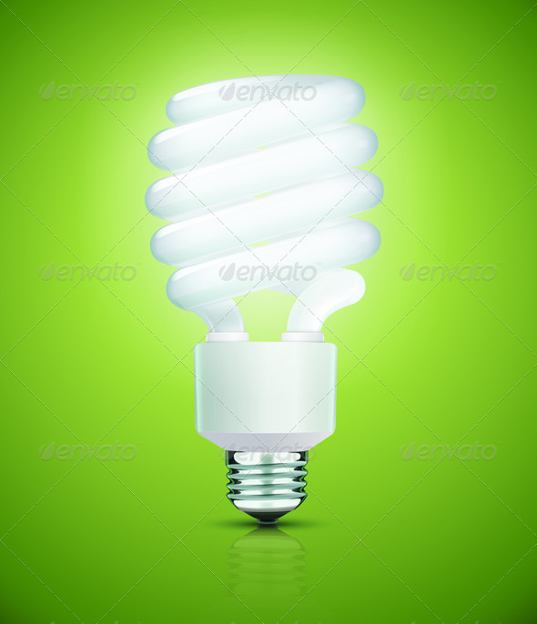 Fluorescent Lightbulb - Man-made Objects Objects