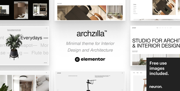 Archzilla  Minimal Theme for Interior Design and Architecture