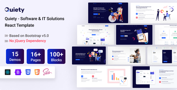 Quiety – Software & IT Solutions React Template
