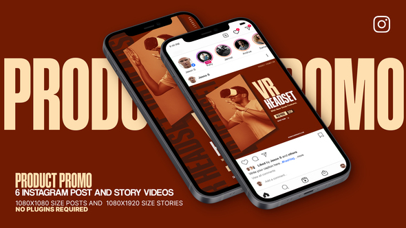 Product Promo Instagram Post & Story Product Promo template preview