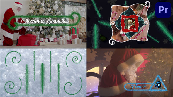 Christmas Branches And Vignettes And Titles Pack for Premiere Pro