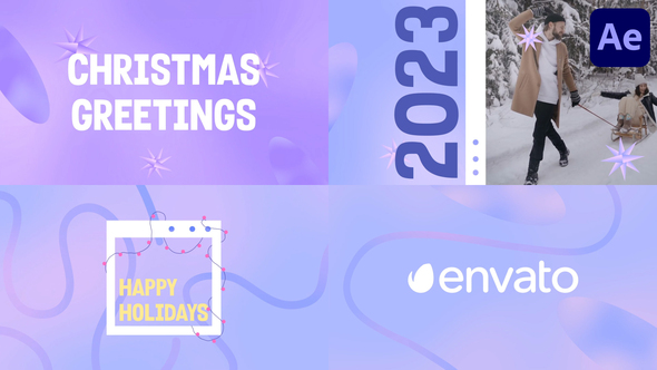 Christmas And New Year Greetings for After Effects