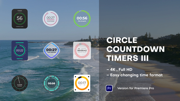 Circle Countdown Timers III | Premiere Pro