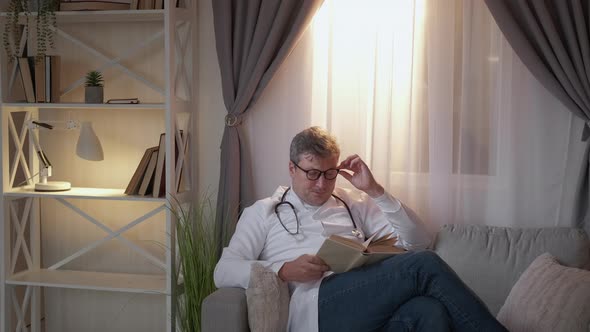 Late Work Male Doctor Exhausted Night Duty Tired alt