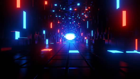 Abstract Neon Tunnel 03
