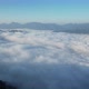 Landscape of mountains peak and with the sea of fog by drone - VideoHive Item for Sale