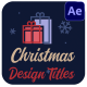 Christmas Design Titles for After Effects
