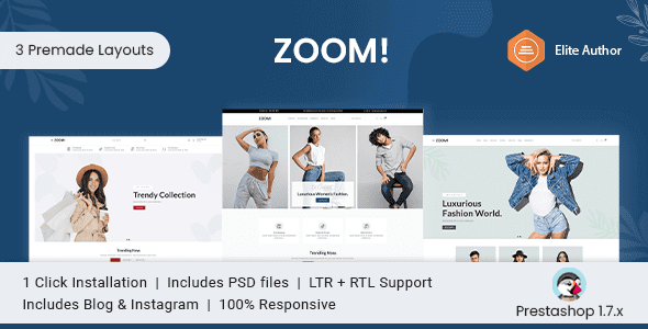 Zoom – Fashion & Clothing Prestashop Theme