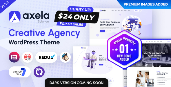 Axela  Creative Agency & Portfolio WordPress Theme