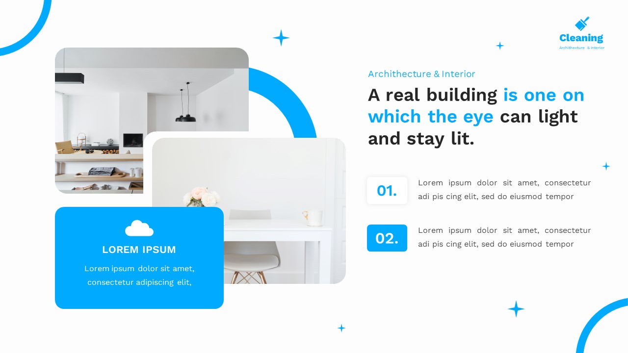 Cleaning - Archithecture & Interior Powerpoint Template, Presentation ...