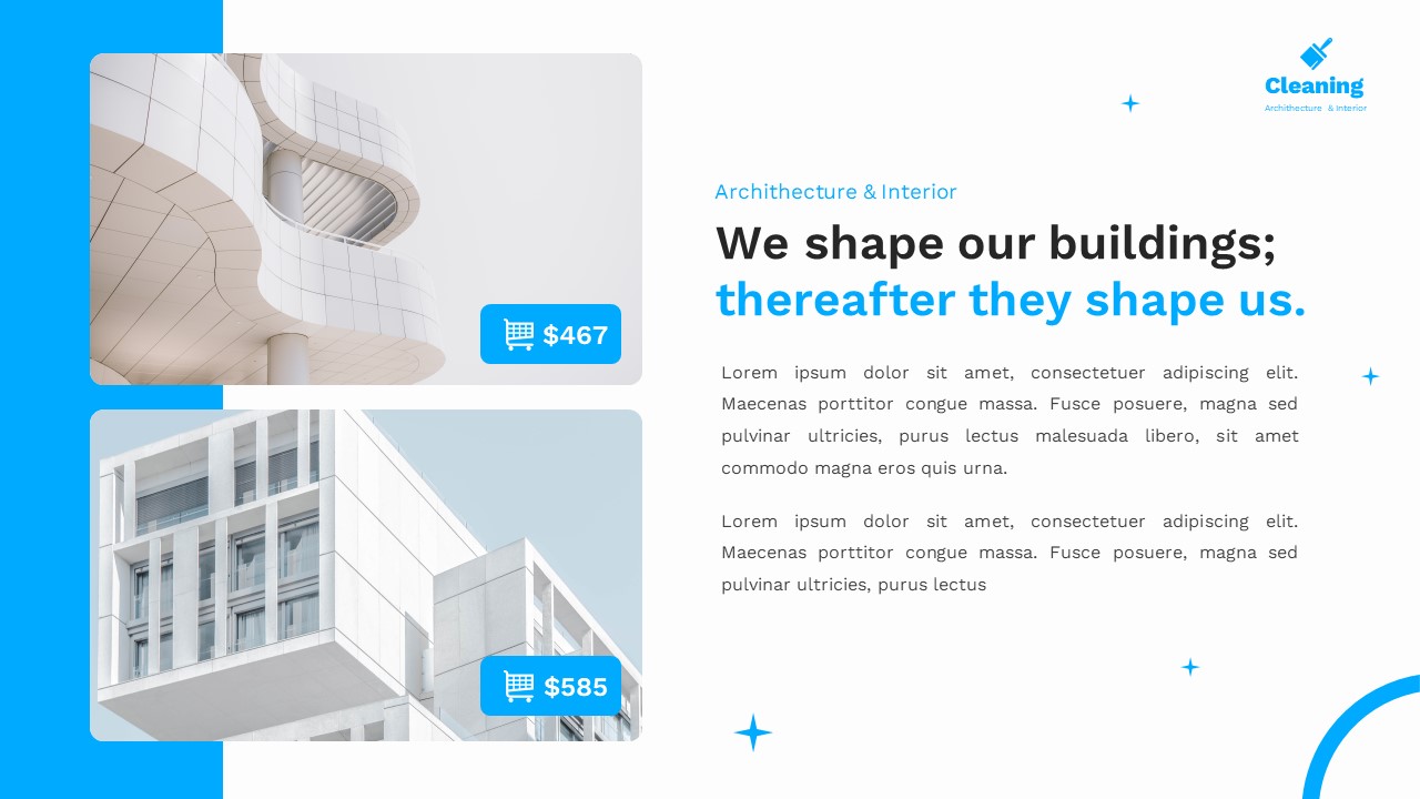 Cleaning - Archithecture & Interior Powerpoint Template, Presentation ...