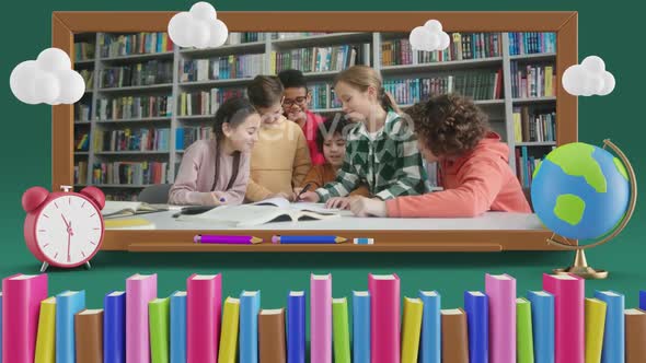 Children's school frame alt