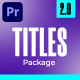 Minimal Flat Titles For Premiere Pro - VideoHive Item for Sale