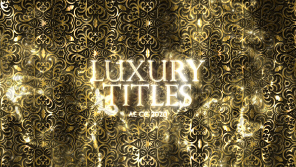 Luxury Gold Pattern Titles