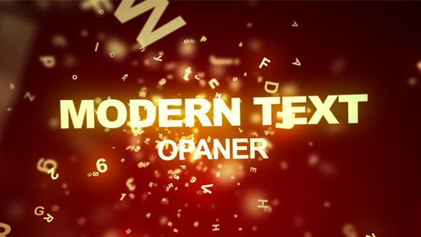 Modern Text Opener - VideoHive 3547691