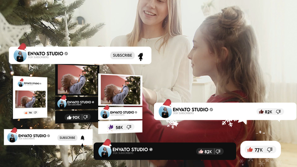 Christmas Youtube Pack broadcast-packages template preview