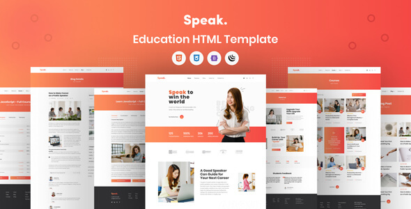 Speak - Education Html 5 Template