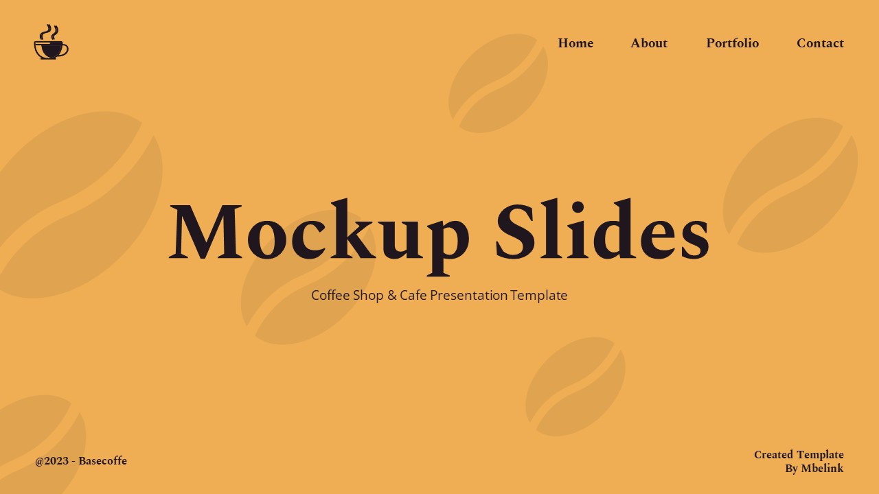 Basecoffe - Coffe & Cafe Shop Powerpoint Template, Presentation Templates