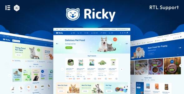 Ricky - Pet Shop & Care WooCoomerce Theme