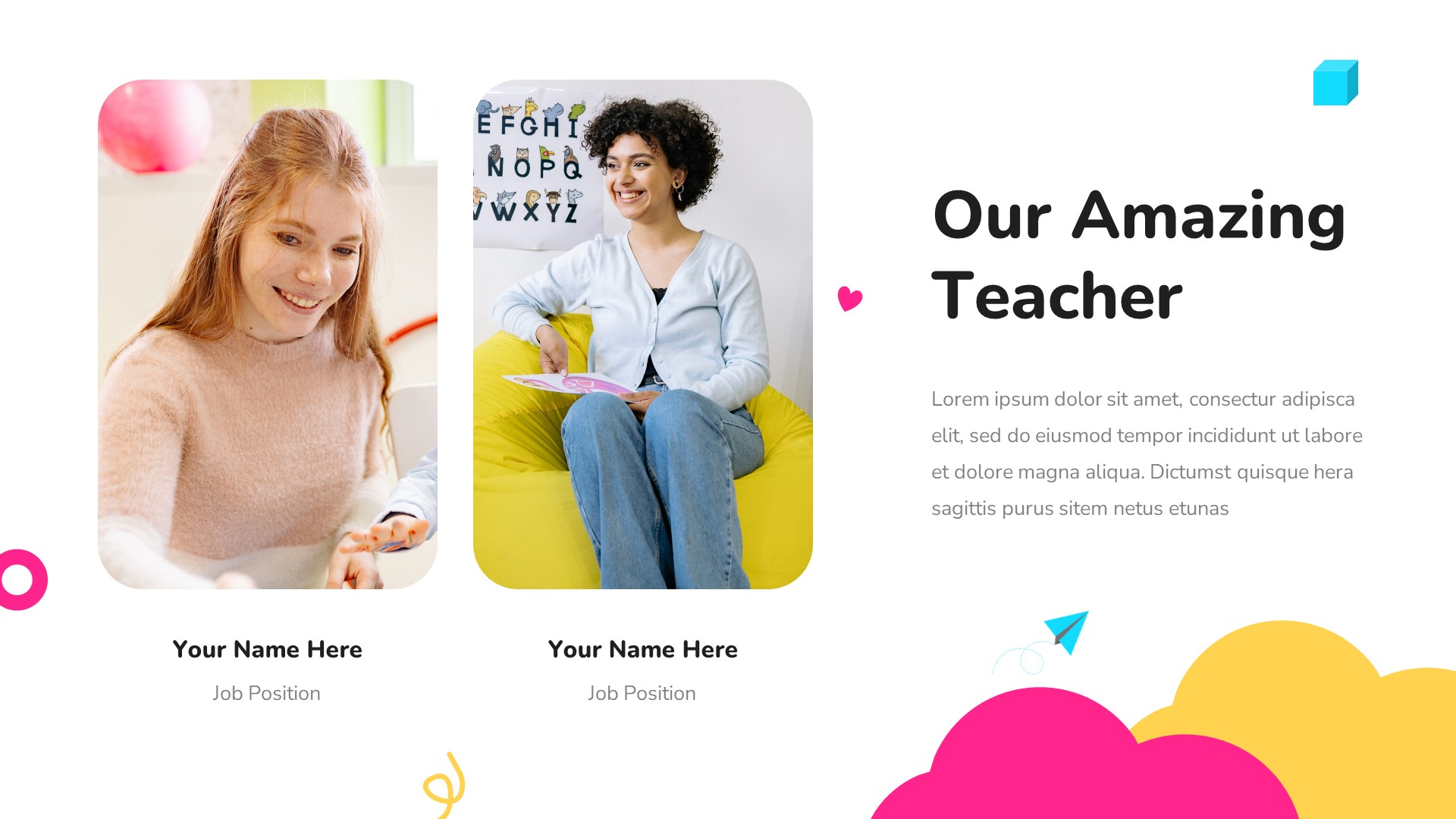 Kindergarten & Preschool PowerPoint Template, Presentation Templates