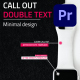 Double Text Call - Outs | MOGRTs - VideoHive Item for Sale