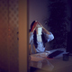 Female accountant covering face with receipts - PhotoDune Item for Sale