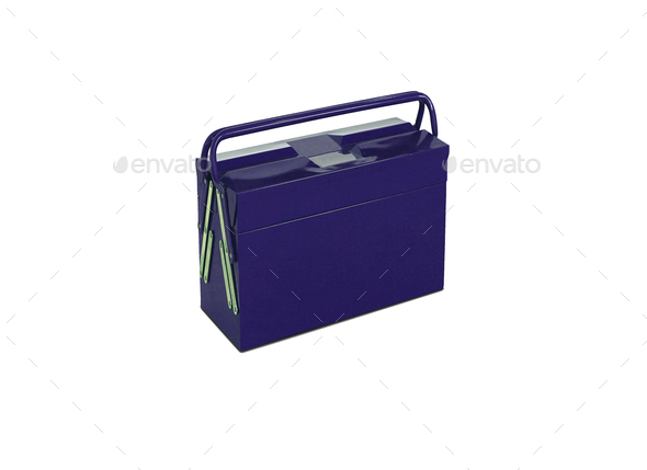 blue toolbox - Stock Photo - Images