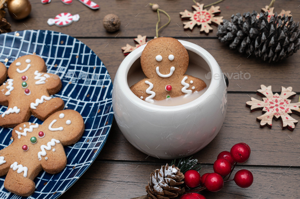 Gingerbread cookie man - Stock Photo - Images