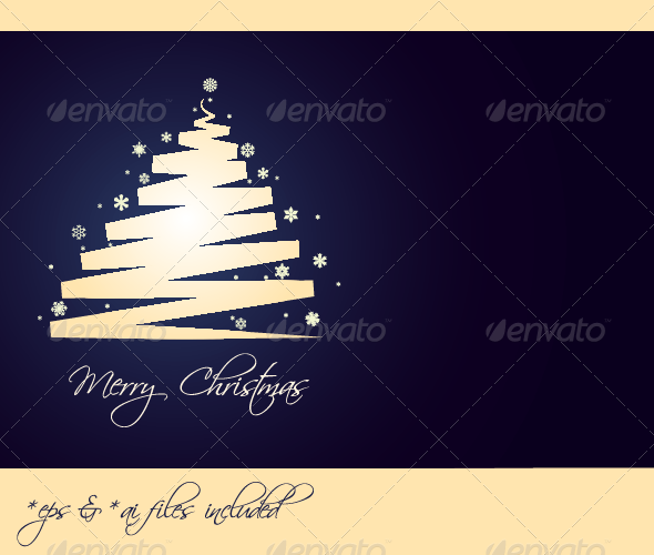 Merry Christmas – Vector Christmas Card - Christmas Seasons/Holidays