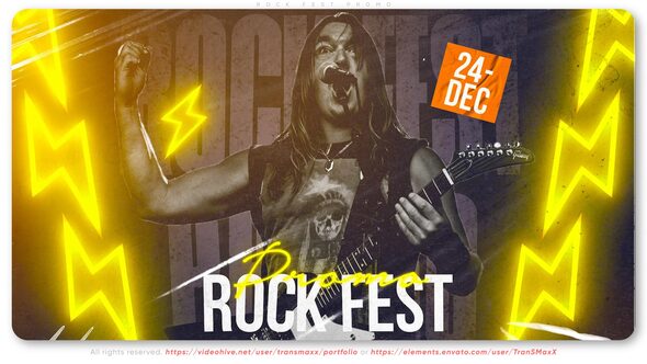 Rock Fest Promo Product Promo template preview