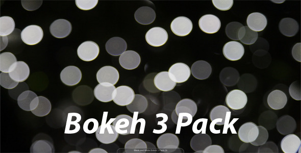 Black and White Bokeh 3 Pack