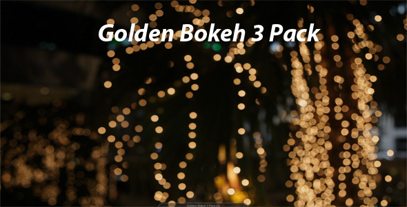 Golden Bokeh 3 Pack