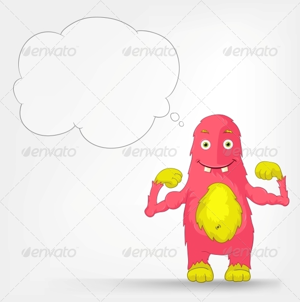 Funny Monster - Muscles - Monsters Characters