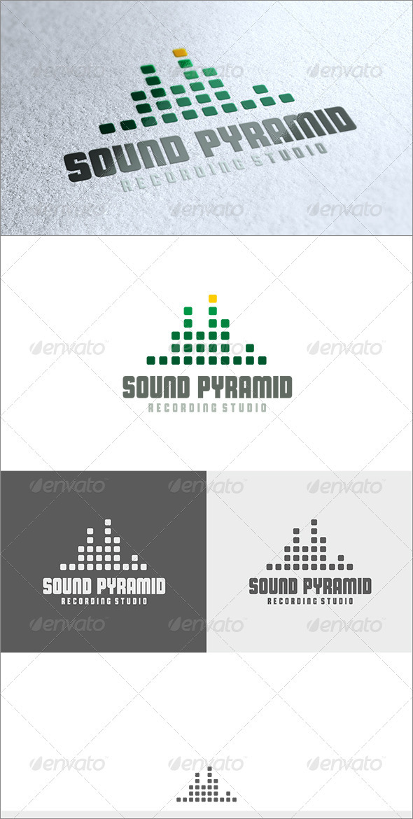 Sound Pyramid Logo - Symbols Logo Templates