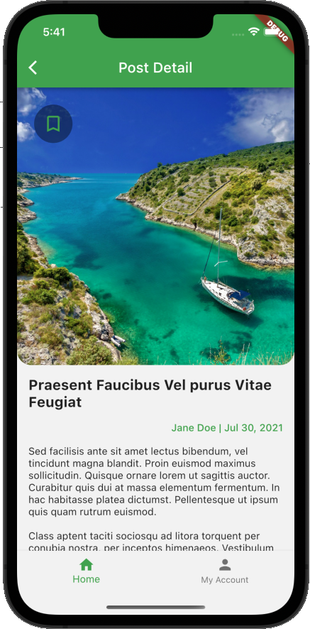 Blog App UI Template for Flutter by zeymur | CodeCanyon