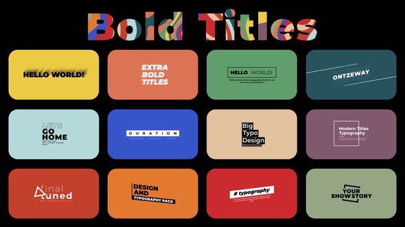 Bold Titles 2.0 | FCPX