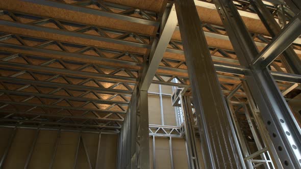 House Skeleton Steel Construction Technology. Construction Industry. alt