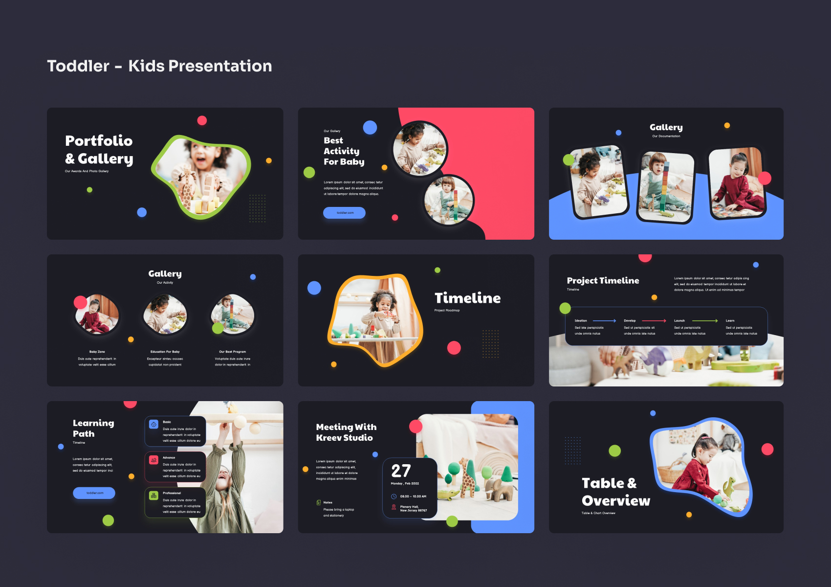 Toddler - Kids PowerPoint Presentation, Presentation Templates ...